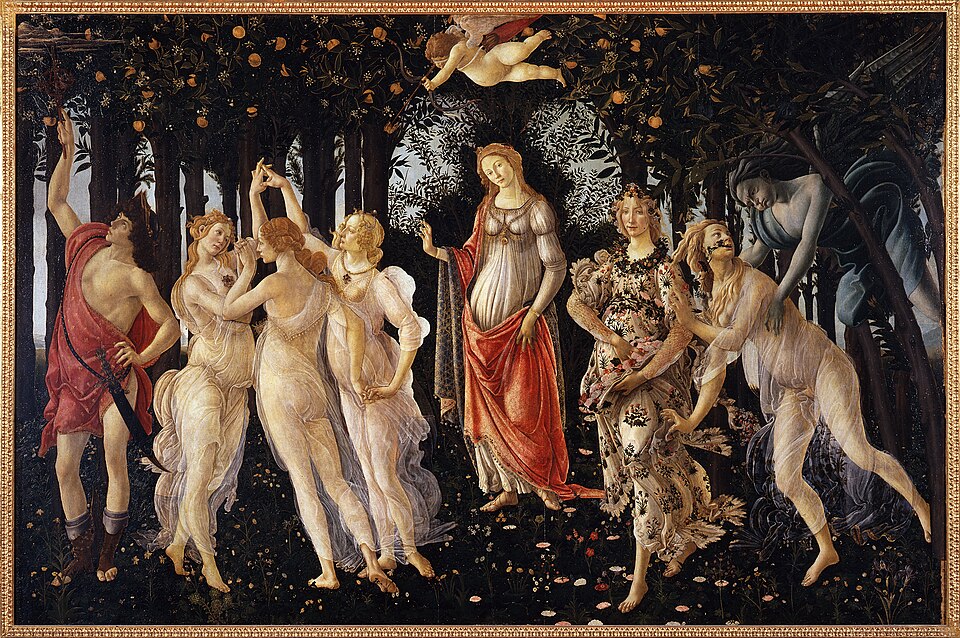 Primavera by Sandro Botticelli, Uffizi Gallery
